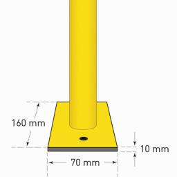 Protective guard rails mounting bracket