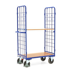 Shelved trollyes warehouse trolley shelved trolley 2 closed side walls