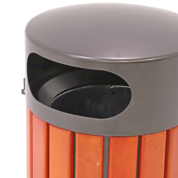 Outdoor waste bins waste and cleaning steel waste pin with galvanized inner tray