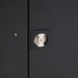 Cabinet rotating door cabinet 2 doors (cylinder lock)