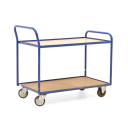 Used warehouse trolley table top cart push bracket(s)