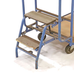 Used warehouse trolley order picking trolley with 2 levels