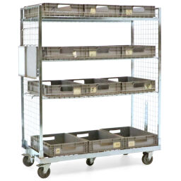 Shelved trollyes warehouse trolley shelved trolley storage boxes included