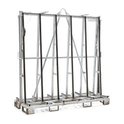 Glass/plate container glass transport container double-side loading