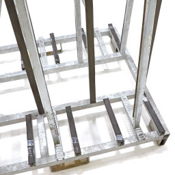 Glass/plate container glass transport container double-side loading