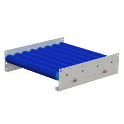 Roller conveyor with plastic rollers 500 mm with side guides 