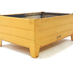 Stacking box steel fixed construction stackable 4 sides