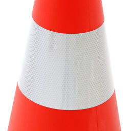Cônes cône de signalisation réfléchissant - rouge/blanc