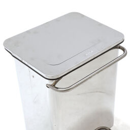 Abfallbehälter abfall und reinigung stahl mülltonne fahrbarer treteimer 