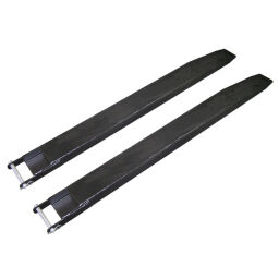 Fork-lift truck accessories fork extensions with secured by bolt suitable for forks up to 100 cm