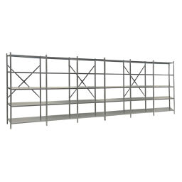 Composite racking shelving static shelving rack 55 1 start section and 5 extension sections 
