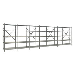 Composite racking shelving static shelving rack 55 1 start section and 6 extension sections