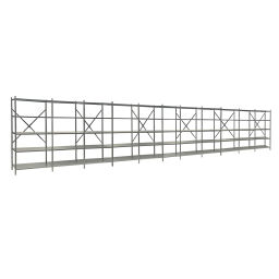 Composite racking shelving static shelving rack 55 1 start section and 10 extension sections 