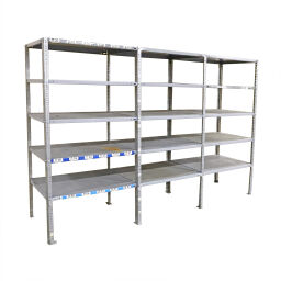 Static shelving rack 3 sections