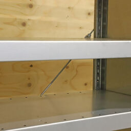 Shelving used meta static shelving rack  complete with accessories