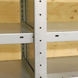 Shelving used meta static shelving rack  complete with accessories