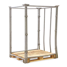 Pallet stacking frames foldable construction stackable b-quality, with damage