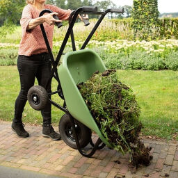 Universal wheelbarrow ergonomic wheelbarrow with puncture-proof PU tyres