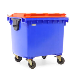Afvalcontainer afval en reiniging voor din-opname met scharnierend deksel