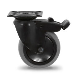 Roulettes pivotantes roue pivotante avec frein Ø 75x25 mm