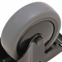 Roulettes pivotantes roue pivotante avec frein Ø 75x25 mm
