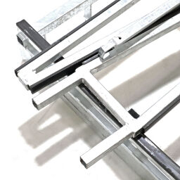 Glass rack glass transport container double-side loading