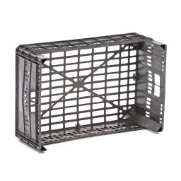 Used Euronorm stacking bins walls + floor perforated