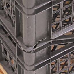 Stapelboxen kunststoff palettenangebot perforierte wände und boden