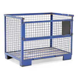 Mesh stillages fixed construction 1 flap at 1 long side