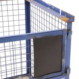Mesh stillages fixed construction 1 flap at 1 long side