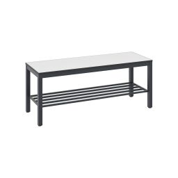 Banc vestiaire sans construction, avec porte-chaussures