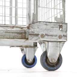 Roll conteneur de sécurité anti-vol a-châssis, emboitables avec des roues en caoutchouc