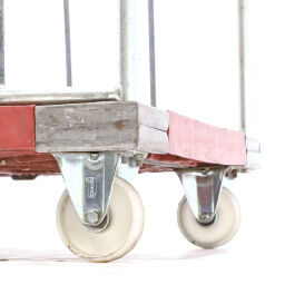 Used 2-Sides 2-sides roll container plastic base with clip-on fences
