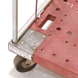 Used 2-Sides 2-sides roll container plastic base with clip-on fences