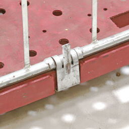 Used 2-Sides 2-sides roll container plastic base with clip-on fences