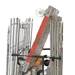 Used 2-Sides 2-sides roll container plastic base with clip-on fences