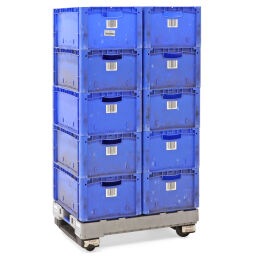 Gebruikte Onderwagen eurobakken rolplateau geschikt voor eurobakken 800x600 mm