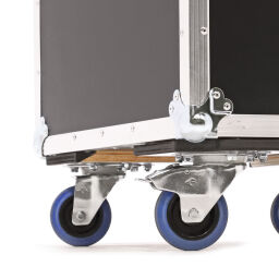 Flightcases met dubbele sluiting en handgrepen
