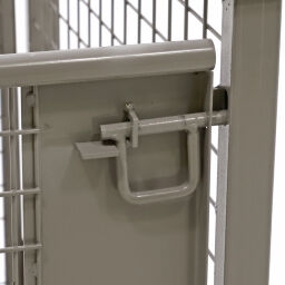 Gaascontainer stapelbaar en inklapbaar enkele klep aan één zijde