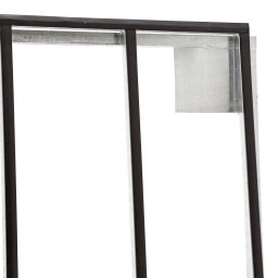 Glass rack glass transport container one-side loading