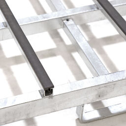 Glass rack glass transport container one-side loading