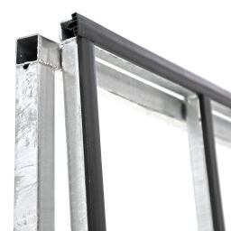 Glass rack glass transport container one-side loading
