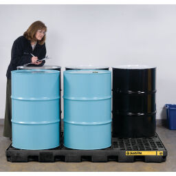 Bac de rétention plastique pour 6 x 200 l fût