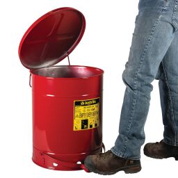 Poubelle de bureau et intérieur poubelle de sécurité pour les déchets huileux