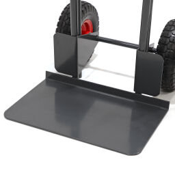 Steel sack truck fixed construction puncture-proof PU tyres 260x80 mm