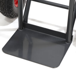 Steel sack truck fixed construction puncture-proof PU tyres 260x80 mm