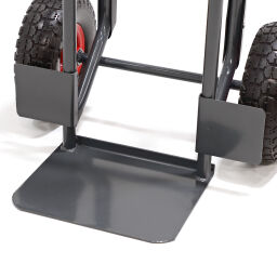 Steel sack truck fixed construction puncture-proof PU tyres 260x80 mm