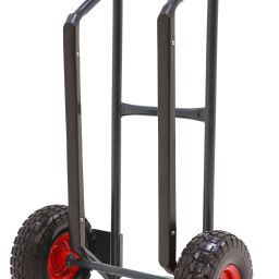 Steel sack truck fixed construction puncture-proof PU tyres 260x80 mm