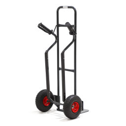 Stalen steekwagens vaste constructie luchtbanden 260x80 mm 