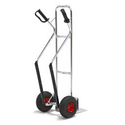 Aluminium steekwagen vaste constructie luchtbanden 260x80 mm 